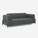Divano modulare 3 posti design moderno componibile con tavolini Diadema Vendita