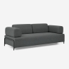 Divano modulare 3 posti design moderno componibile con tavolini Diadema Vendita