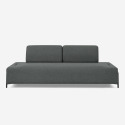 Divano modulare 3 posti design moderno componibile con tavolini Diadema Offerta