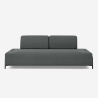 Divano modulare 3 posti design moderno componibile con tavolini Diadema Offerta