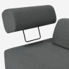 Divano modulare 3 posti design moderno componibile con tavolini Diadema Modello