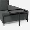 Divano modulare 3 posti design moderno componibile con tavolini Diadema Caratteristiche