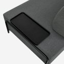 Divano modulare 3 posti design moderno componibile con tavolini Diadema Scelta
