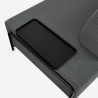 Divano modulare 3 posti design moderno componibile con tavolini Diadema Scelta