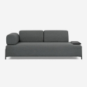 Divano modulare 3 posti design moderno componibile con tavolini Diadema Saldi