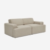Divano 2 posti in tessuto design moderno 202x100x76cm Acamar Offerta