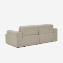 Divano 2 posti in tessuto design moderno 202x100x76cm Acamar Sconti