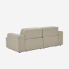 Divano 2 posti in tessuto design moderno 202x100x76cm Acamar Sconti