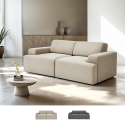 Divano 2 posti in tessuto design moderno 202x100x76cm Acamar Promozione