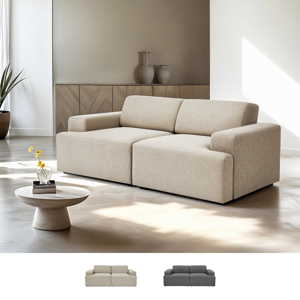 Divano 2 posti in tessuto design moderno 202x100x76cm Acamar Promozione Divano 2 posti in tessuto design moderno 202x100x76cm Acamar Promozione