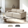 Divano 2 posti in tessuto design moderno 202x100x76cm Acamar Promozione