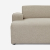 Divano design moderno 3 posti con chaise longue destra in tessuto Toliman Catalogo