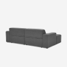Divano design 3 posti con chaise longue sinistra in tessuto Seginus Sconti