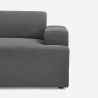Divano design 3 posti con chaise longue sinistra in tessuto Seginus Catalogo