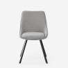 Sedia girevole per sala da pranzo design moderno in tessuto Navya Stock