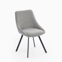 Sedia girevole per sala da pranzo design moderno in tessuto Navya Scelta