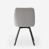 Sedia girevole per sala da pranzo design moderno in tessuto Navya Modello