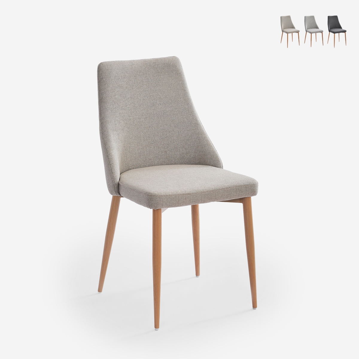 Sedia imbottita moderna in tessuto per sala da pranzo e cucina Sirka Promozione Sedia imbottita moderna in tessuto per sala da pranzo e cucina Sirka Promozione