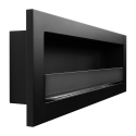Camino a bioetanolo da incasso parete biocamino 120x40 Livorno 120 nero Sconti