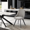 Sedia girevole per sala da pranzo design moderno in tessuto Navya Vendita