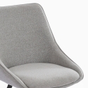 Sedia girevole per sala da pranzo design moderno in tessuto Navya Caratteristiche