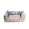 Cuccia morbida cuscino per cani e gatti taglia piccola 62x50cm Pawprints Promozione