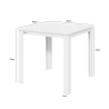 Tavolo da pranzo bianco quadrato 80x80cm design moderno Ika 8 Vendita