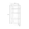 Scaffale scansia con mensole in metallo 150x70x30 cm 5 ripiani 950 Kg Element Modello