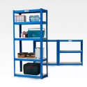 Scaffale scansia con mensole in metallo 150x70x30 cm 5 ripiani 950 Kg Element Promozione