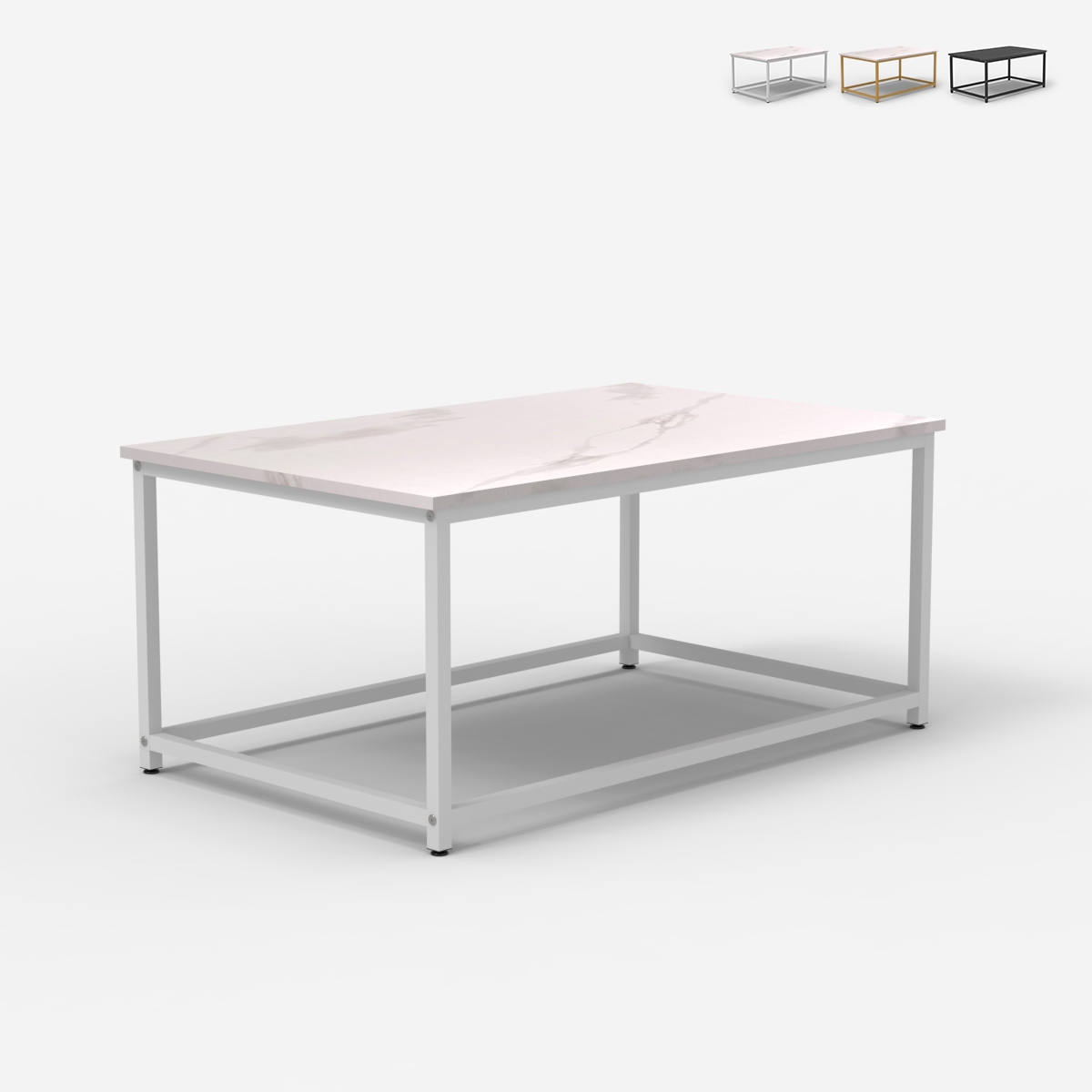 Couchtisch zeitgenössisch 100x60x45cm mit Marmoreffekt Corniola Aktion Couchtisch zeitgenössisch 100x60x45cm mit Marmoreffekt Corniola Aktion