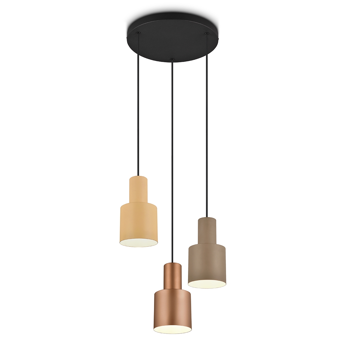 Lampadario a sospensione moderno con 3 luci in metallo multicolor Lumak Promozione Lampadario a sospensione moderno con 3 luci in metallo multicolor Lumak Promozione