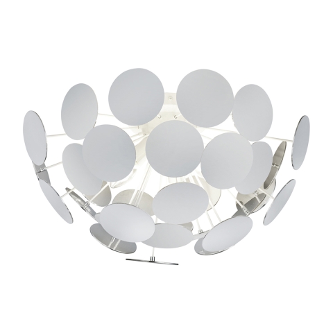 Plafoniera di design in metallo bianco per soggiorno camera da letto Ardik Promozione