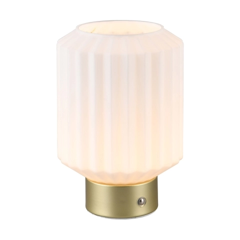 Lampada da tavolo design moderno elegante luce LED ricaricabile Arina Promotion