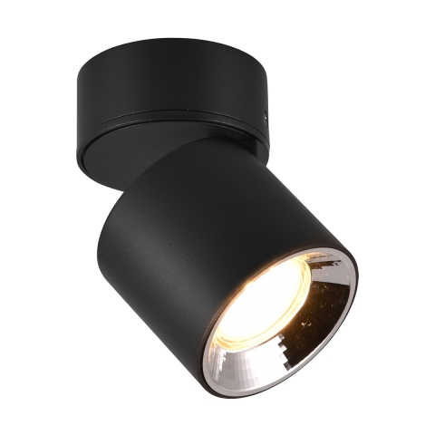 Schwarzer LED Deckenstrahler schwenkbar modernes Design Sirio Aktion