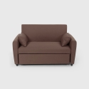 Divano letto 2 posti estraibile design moderno in tessuto Porto Rico 