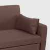 Divano letto 2 posti estraibile design moderno in tessuto Porto Rico 