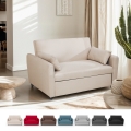 Divano letto 2 posti estraibile design moderno in tessuto Porto Rico Promozione