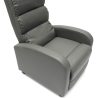 Fauteuil relax inclinable avec repose-pieds en similicuir Alice 