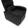 Poltrona relax reclinabile con poggiapiedi in similpelle Alice 
