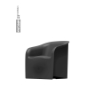 Fauteuil d'extérieur enveloppant en polyéthylène pour bar jardin restaurant Lady Offre