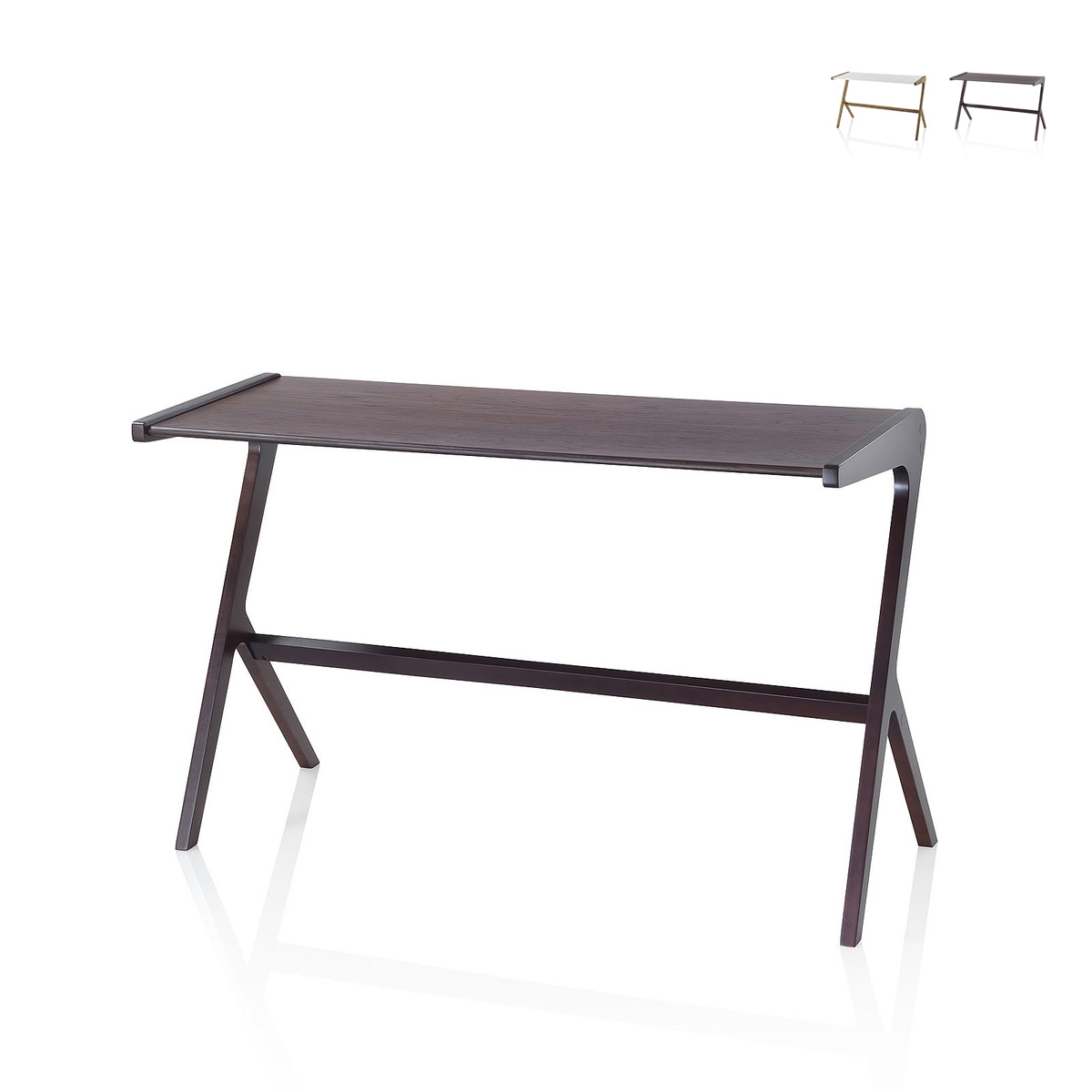 Scrivania ufficio moderna in legno design minimalista Allison Offerta