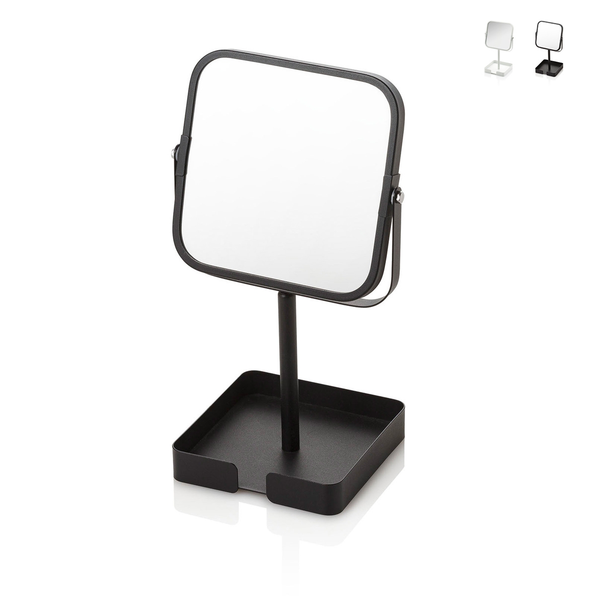 Miroir de table avec grossissement et plateau intégré Ketty Promotion Miroir de table avec grossissement et plateau intégré Ketty Promotion