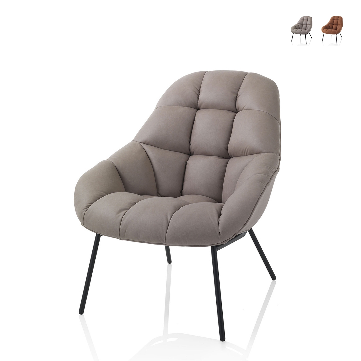 Stuhl Sessel aus Kunstleder gepolstert modernes Design Carla Aktion Stuhl Sessel aus Kunstleder gepolstert modernes Design Carla Aktion