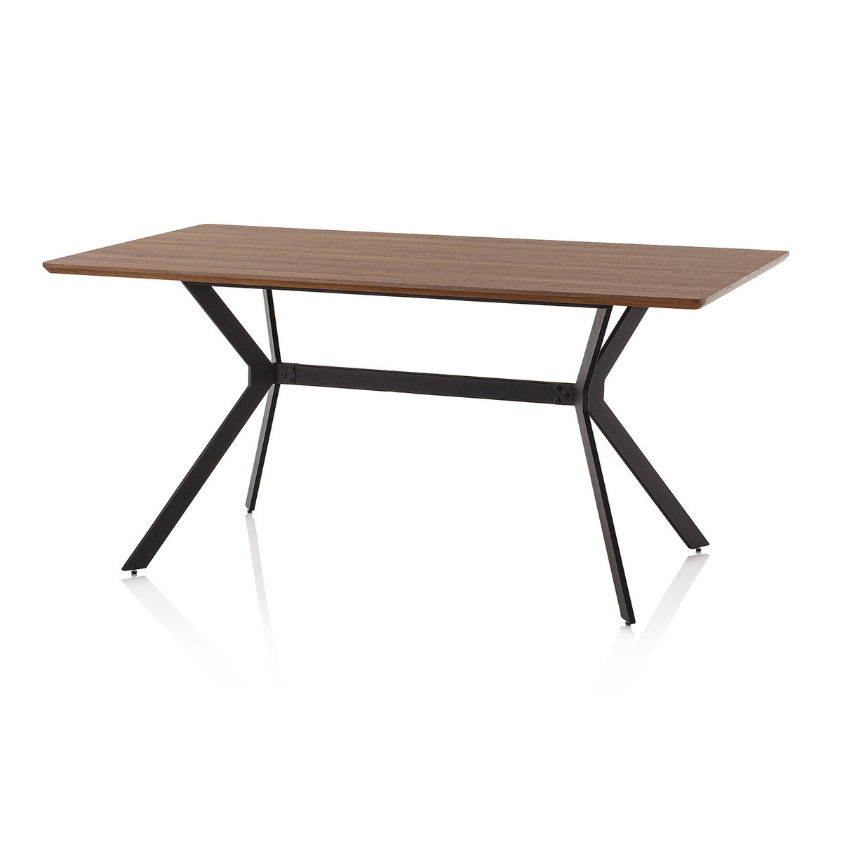 Tavolo da pranzo moderno 160x90cm in legno e metallo industriale Monaco Promozione Tavolo da pranzo moderno 160x90cm in legno e metallo industriale Monaco Promozione