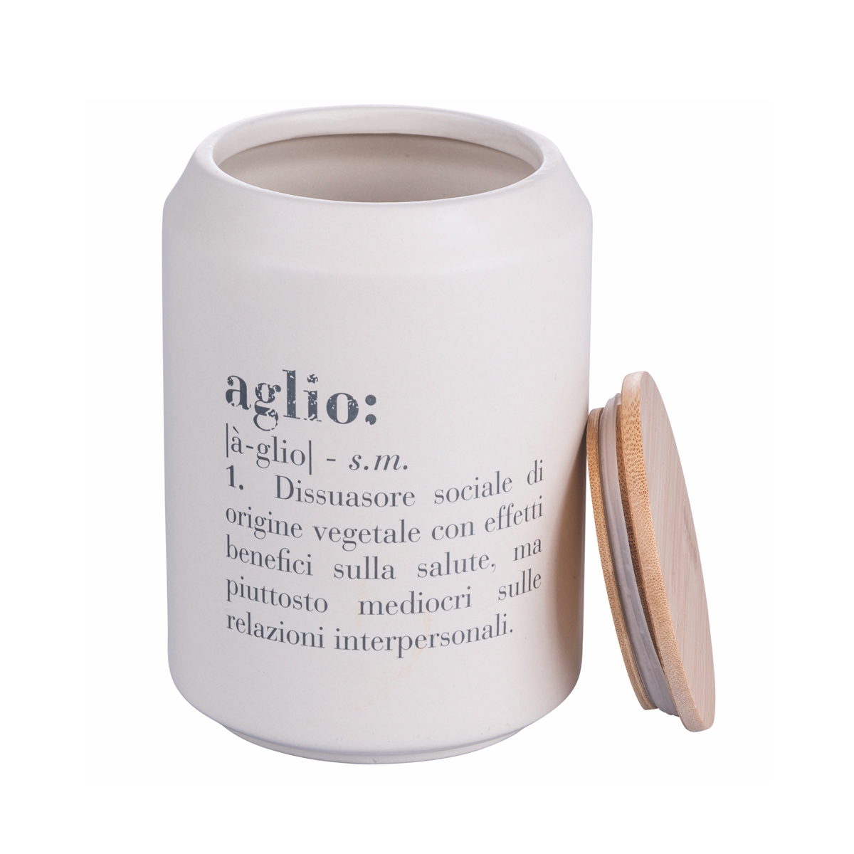 Barattolo aglio in gres bianco con coperchio 1,6L Victionary D Promozione Barattolo aglio in gres bianco con coperchio 1,6L Victionary D Promozione