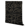 Papier peint moderne artistique design géométrique noir doré Graffiti Caractéristiques