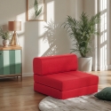 Fauteuil-lit pliable gain de place 2en1 en tissu Betty Remises