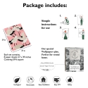 Carta da parati adesiva elegante raffinata per salotto Aironi Rosa Misure