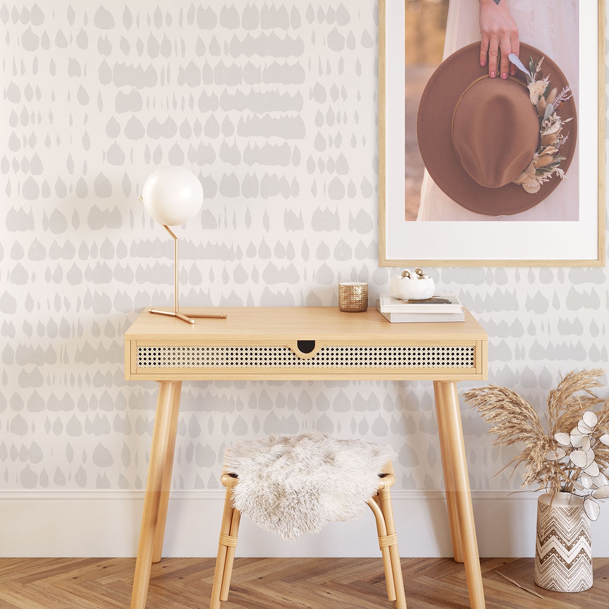 Moderne Design-Tapete für Wohnzimmer in Weiß und Grau Aktion Moderne Design-Tapete für Wohnzimmer in Weiß und Grau Aktion