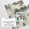 Papier peint forêt vintage noir et blanc Toile de Jouy Ufo Nero Catalogue